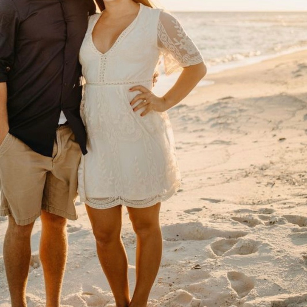 Short White Lace Dress
